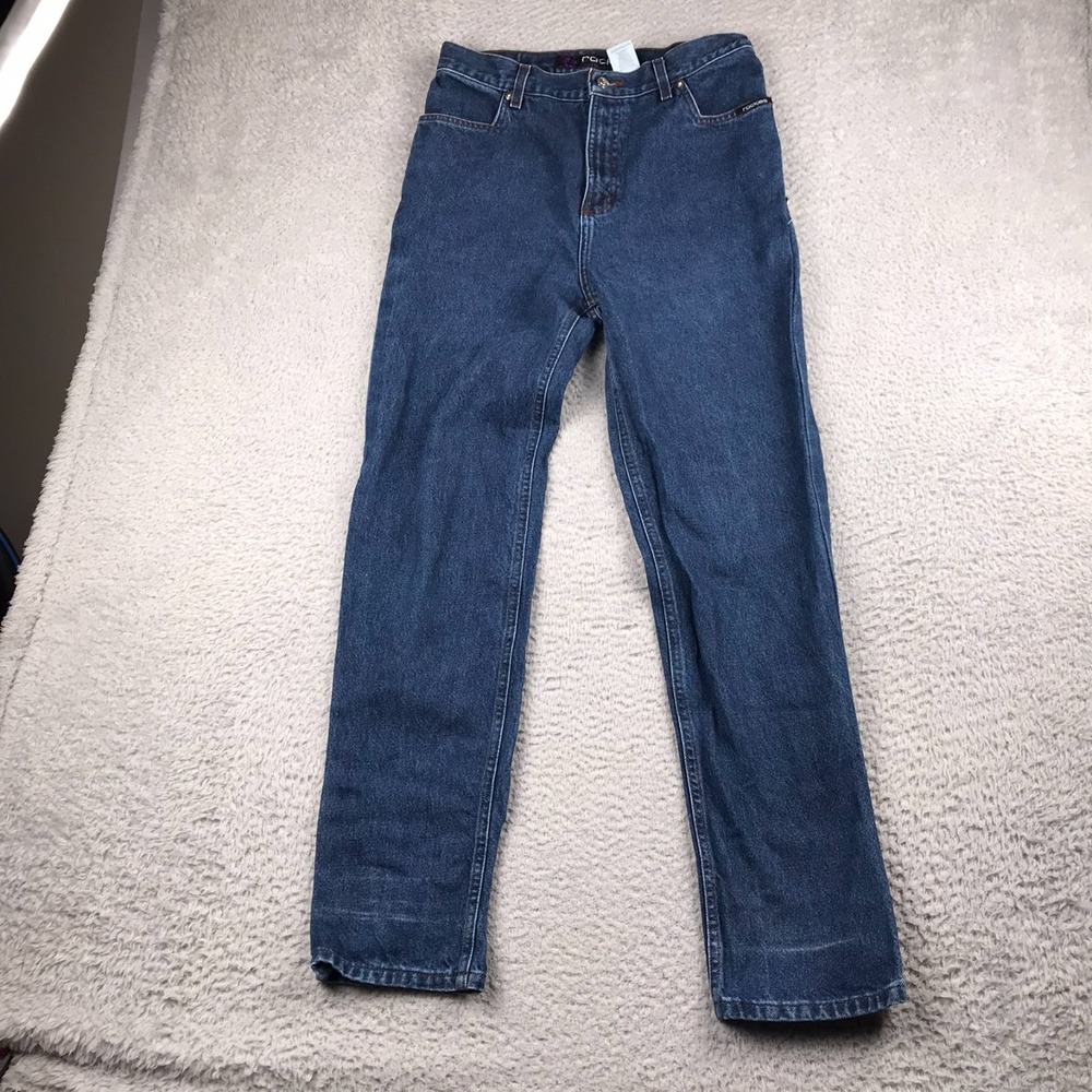 Rockies Jeans Womens 13/14 (31X30) Blue Studded Bareback Vintage Western Cowgirl